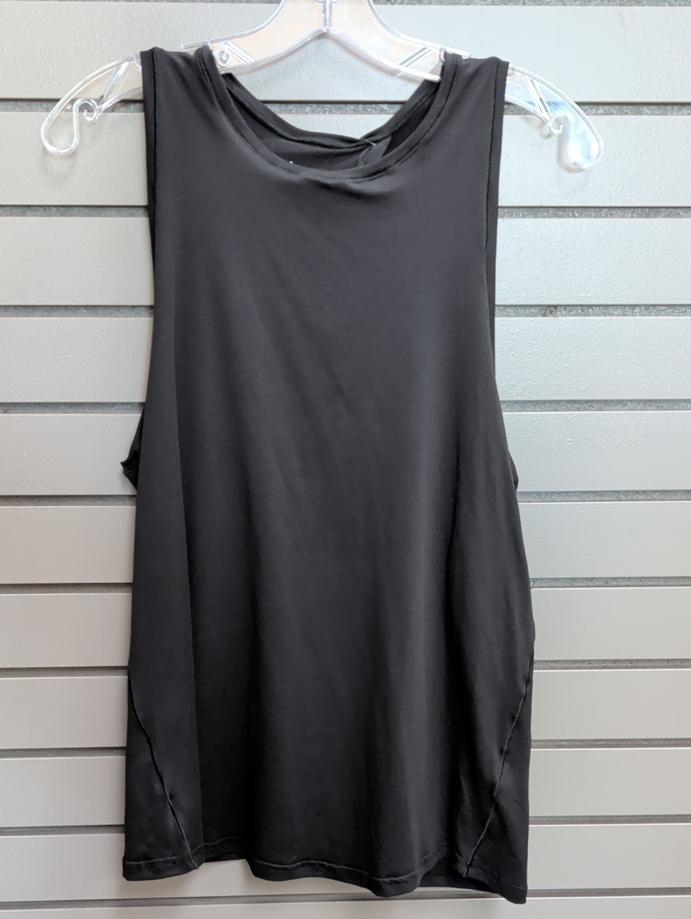 Women’s NWT Tie Black Sleeveless Tank Top - Lightweight Performance Style